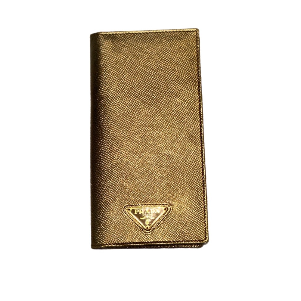 SOLD!💎Prada Saffiano Bronze Wallet-EUC - Picture 2 of 15